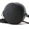 Женская кожаная сумка (круглая) cross-body Buono (08-10976 black)
