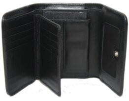 Женский кошелек из кожи ската (N-ST 63 Black)  