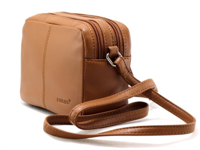 Женская кожаная сумка cross-body Buono (010-3002 cognac)