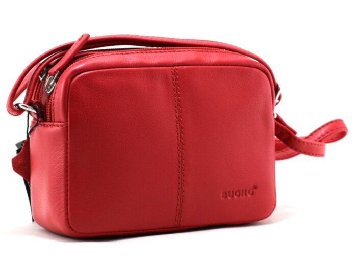 Женская кожаная сумка cross-body Buono (010-3002 red)