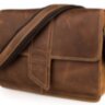 Сумка мужская Vintage 14231 в винтажном стиле Коричневая