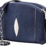 Сумка женская STINGRAY LEATHER 18218 из натуральной кожи морского ската Синяя