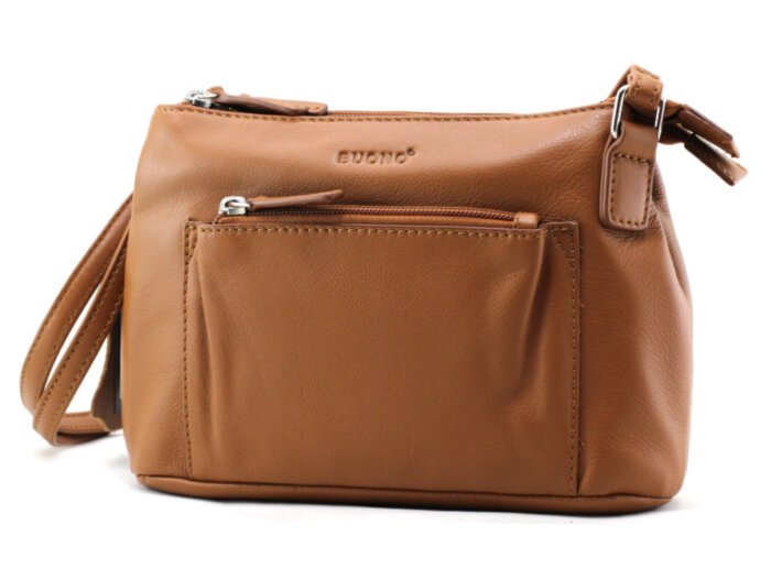 Женская кожаная сумка cross-body Buono (08-10977 cognac)