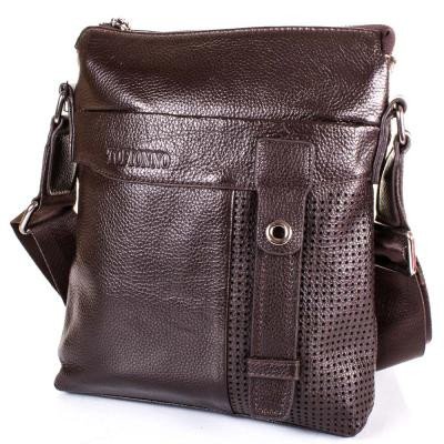 Мужская кожаная сумка-планшет TOFIONNO (ТОФИОННО) TU619-209-brown