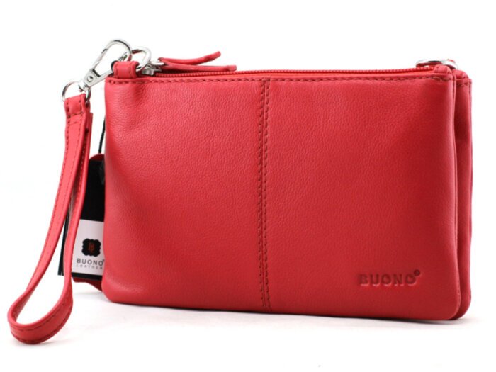 Женская кожаная сумка cross-body Buono (08-10974 red)