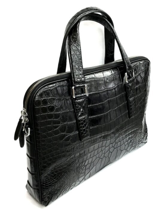 Деловая сумка из кожи крокодила (DCM101 Black)