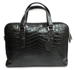 Деловая сумка из кожи крокодила (DCM101 Black)