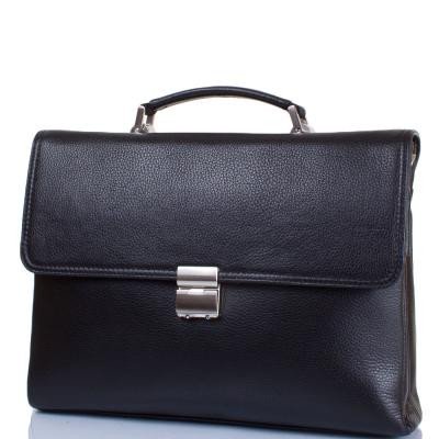 Кожаный мужской портфель с карманом для ноутбука с диагональю экрана до 12,6' KARLET(КАРЛЕТ) SHI5697-011
