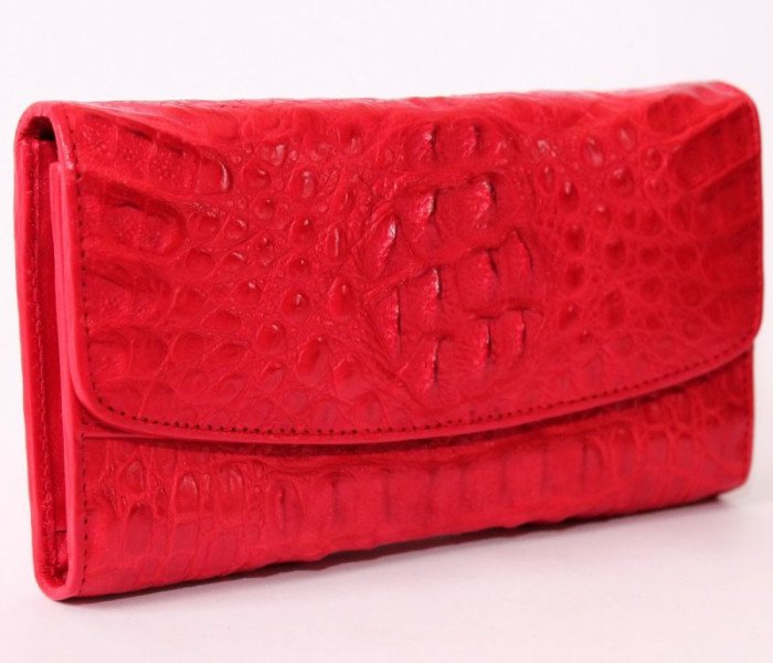 Кошелек из кожи крокодила ( NPCM 03 H Fire red)