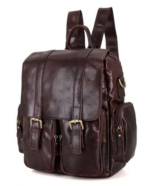 Рюкзак кожаный TIDING BAG 7123C-1