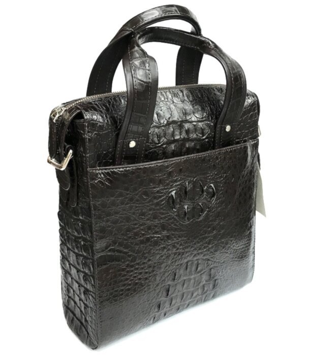 Деловая сумка из кожи крокодила (DCM83 Black)
