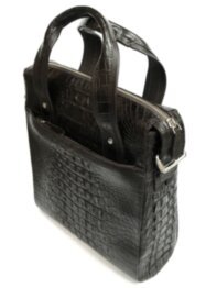 Деловая сумка из кожи крокодила (DCM83 Black)