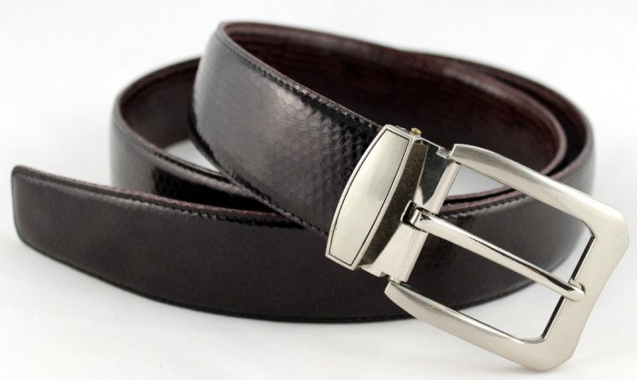 ДВУХСТОРОННИЙ ремень из кожи морской змеи N-0914