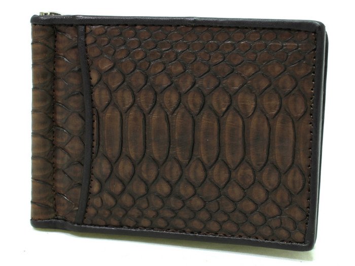 Зажим для купюр из кожи питона (NPT02)