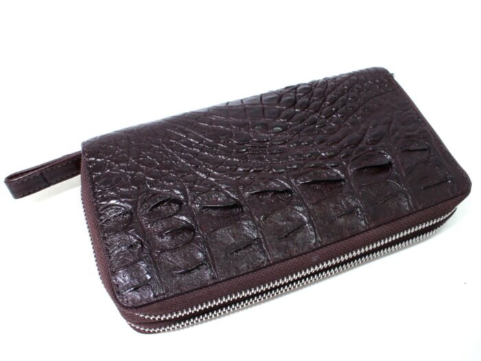 Ручная сумочка (клатч) из кожи крокодила (NW-16 brown)