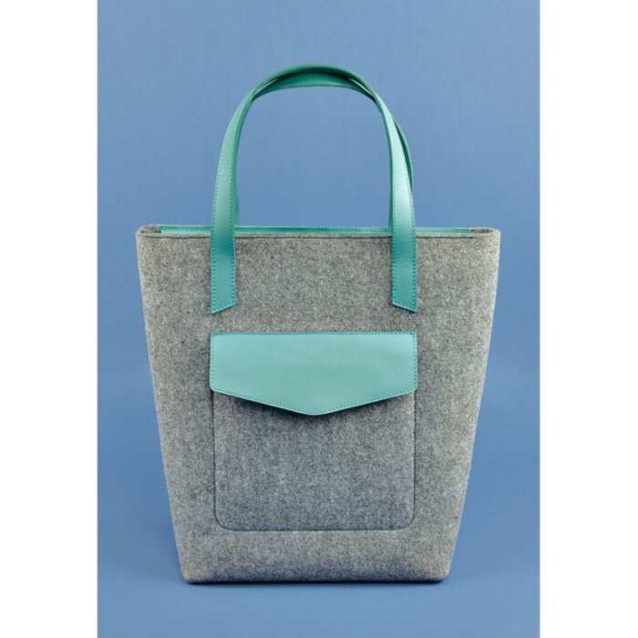 Сумка шоппер D.D. Фетр (BN-BAG-17-felt-tiffany)