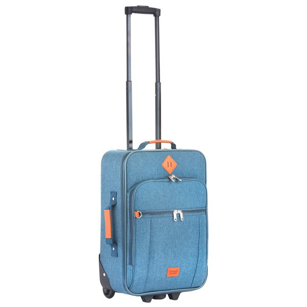 Чемодан TravelZ Hipster (S) Jeans Blue