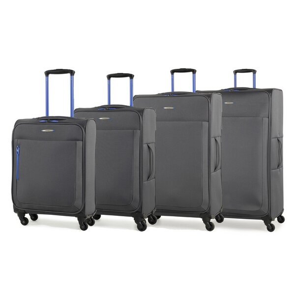 Комплект чемоданов Members Hi-Lite (S/M/L/XL) Grey 4шт