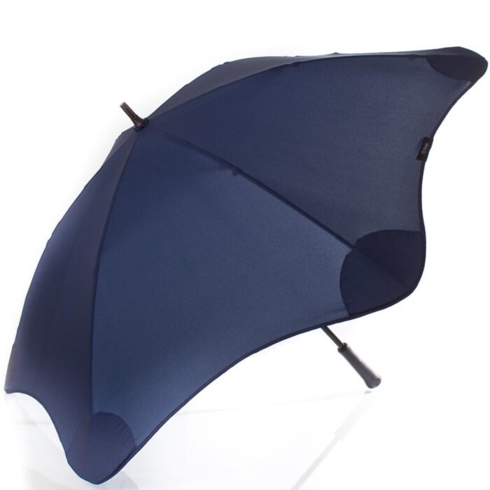 Противоштормовой зонт-трость мужской механический с большим куполом BLUNT (БЛАНТ) Bl-classic-navy-blue
