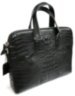 Деловая сумка из кожи крокодила (DCM 91 Black)