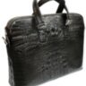 Деловая сумка из кожи крокодила (DCM 91 Brown)