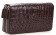 Кошелек-клатч CROCODILE LEATHER 18260 из натуральной кожи крокодила Коричневый