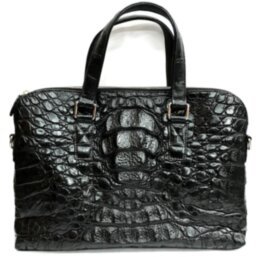 Деловая сумка из кожи крокодила (DCM 93 Black)