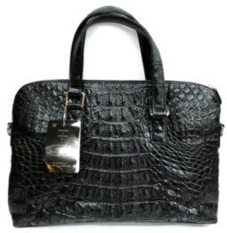 Деловая сумка из кожи крокодила (DCM 93 Black)