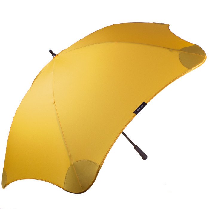 Противоштормовой зонт-трость женский механический с большим куполом BLUNT (БЛАНТ) Bl-xl-2-yellow