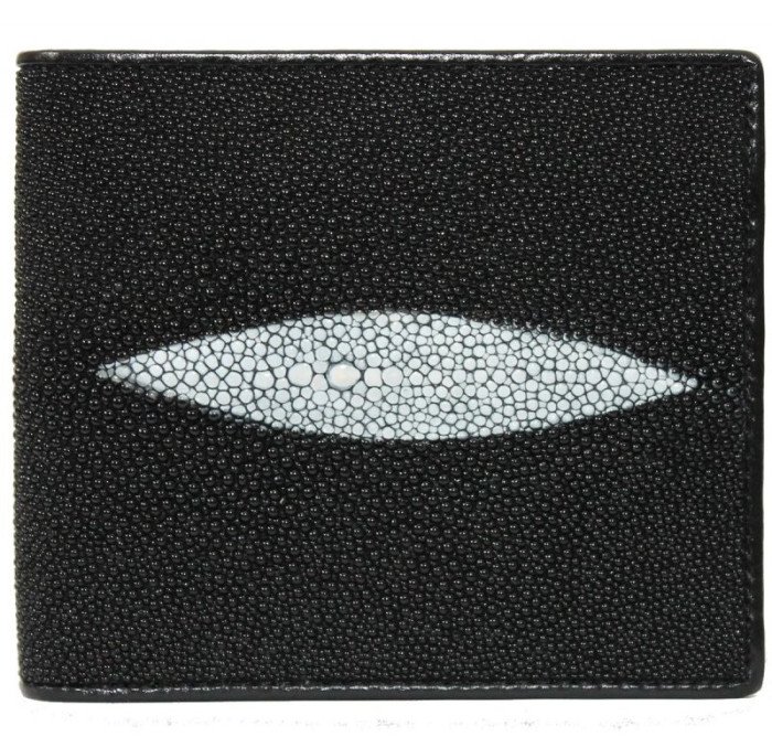 Кошелек из кожи ската (ST07CPBlack)