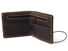Тонкий кожаный кошелек-портмоне «western» Klaus Hoff (П-8-33)