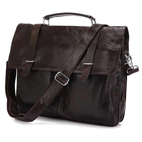 Мужской кожаный портфель TIDING BAG 6057J