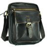 Черный кожаный мессенджер Tiding Bag NM15-1783A-1