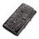 Портмоне женское CROCODILE LEATHER 18025 из натуральной кожи крокодила Черный