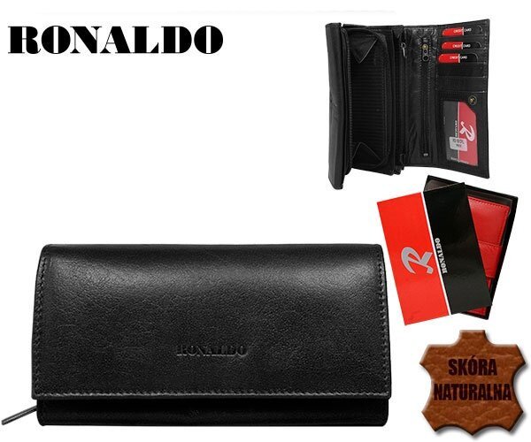 Кошелёк женский RONALDO (RD-10-CFL BLACK) 