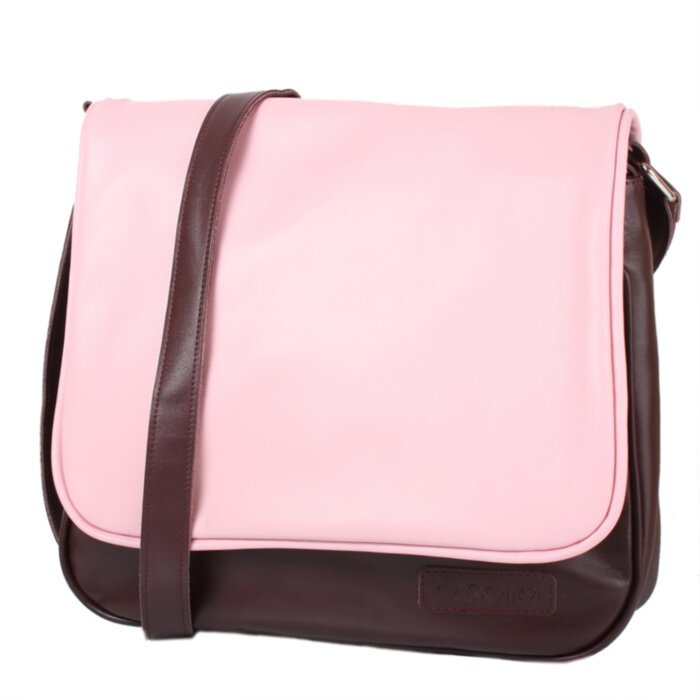 Женская кожаная сумка LASKARA (ЛАСКАРА) LK-DB278-bordeaux-pink