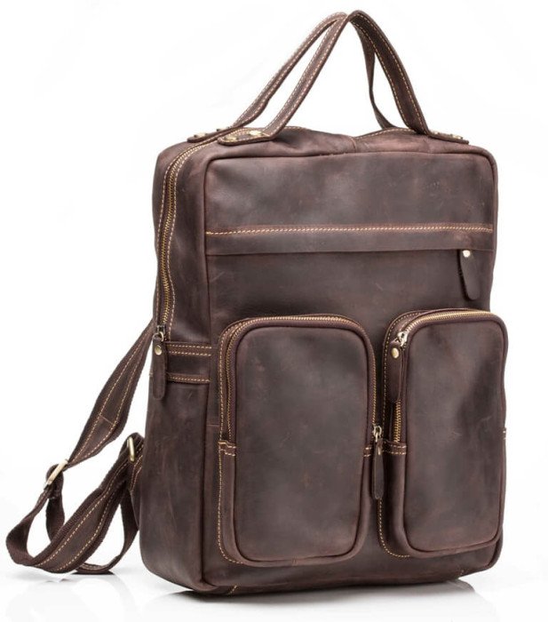 Рюкзак кожаный Tiding Bag  G2107B