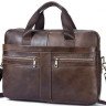 Сумка мужская Vintage 14626 кожаная Коричневая