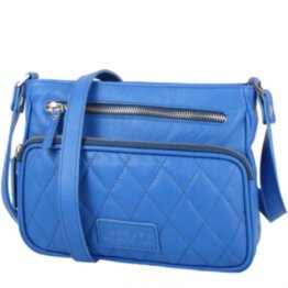 Женская кожаная сумка LASKARA (ЛАСКАРА) LK-DS256-blue