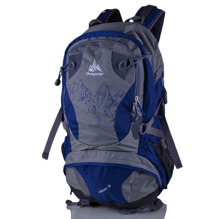 Мужской треккинговый рюкзак ONEPOLAR (ВАНПОЛАР) W1550-navy