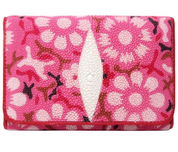 Кошелек из кожи ската (ST63SE30Pink)