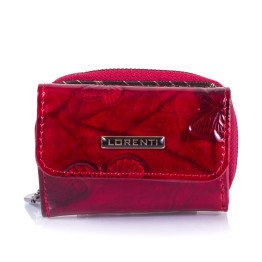 Кошелек женский кожаный LORENTI (ЛОРЕНТИ) DNKWL3229-NBF-red