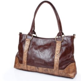 Женская кожаная сумка LASKARA (ЛАСКАРА) LK-DD211-choco