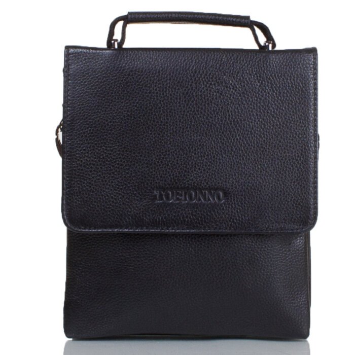 Мужская кожаная борсетка TOFIONNO (ТОФИОННО) TUW016-3-black