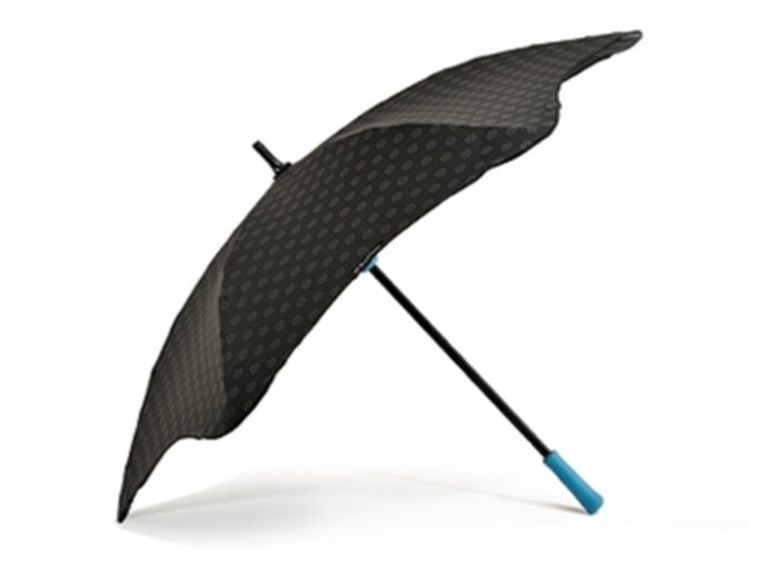 Противоштормовой зонт-трость женский механический BLUNT (БЛАНТ) Bl-mini-plus-blue