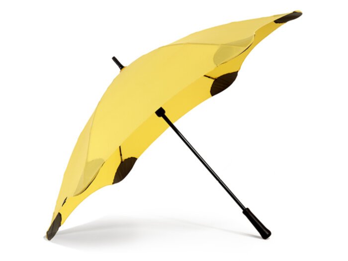 Противоштормовой зонт-трость женский механический с большим куполом BLUNT (БЛАНТ) Bl-classic-yellow