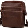 Сумка мужская Vintage 14637 кожаная Коричневая
