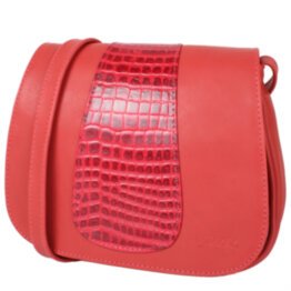 Женская кожаная сумка LASKARA (ЛАСКАРА) LK-DD217-red-croco