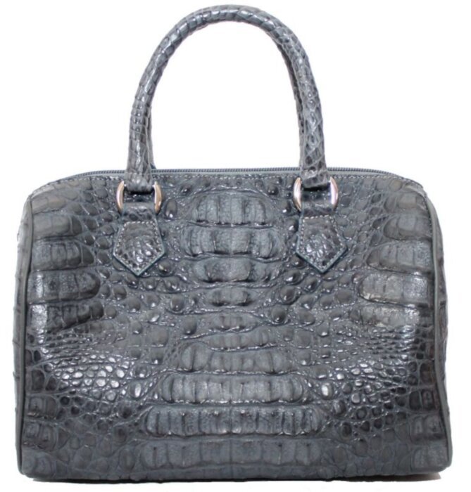 Сумка из кожи крокодила (BCM221Grey)