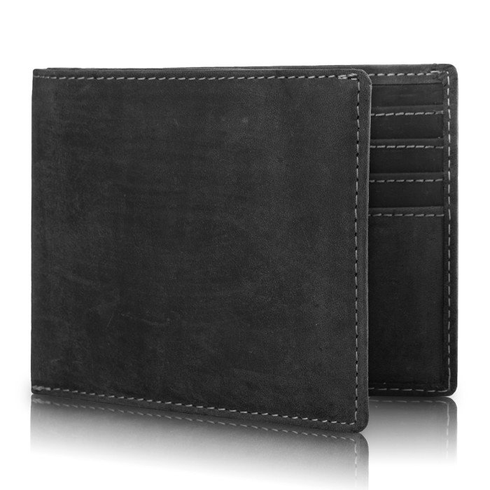 Кожаный мужской кошелек WOODBRIDGE (ВУДБРИДЖ) FULNC4052-BLK